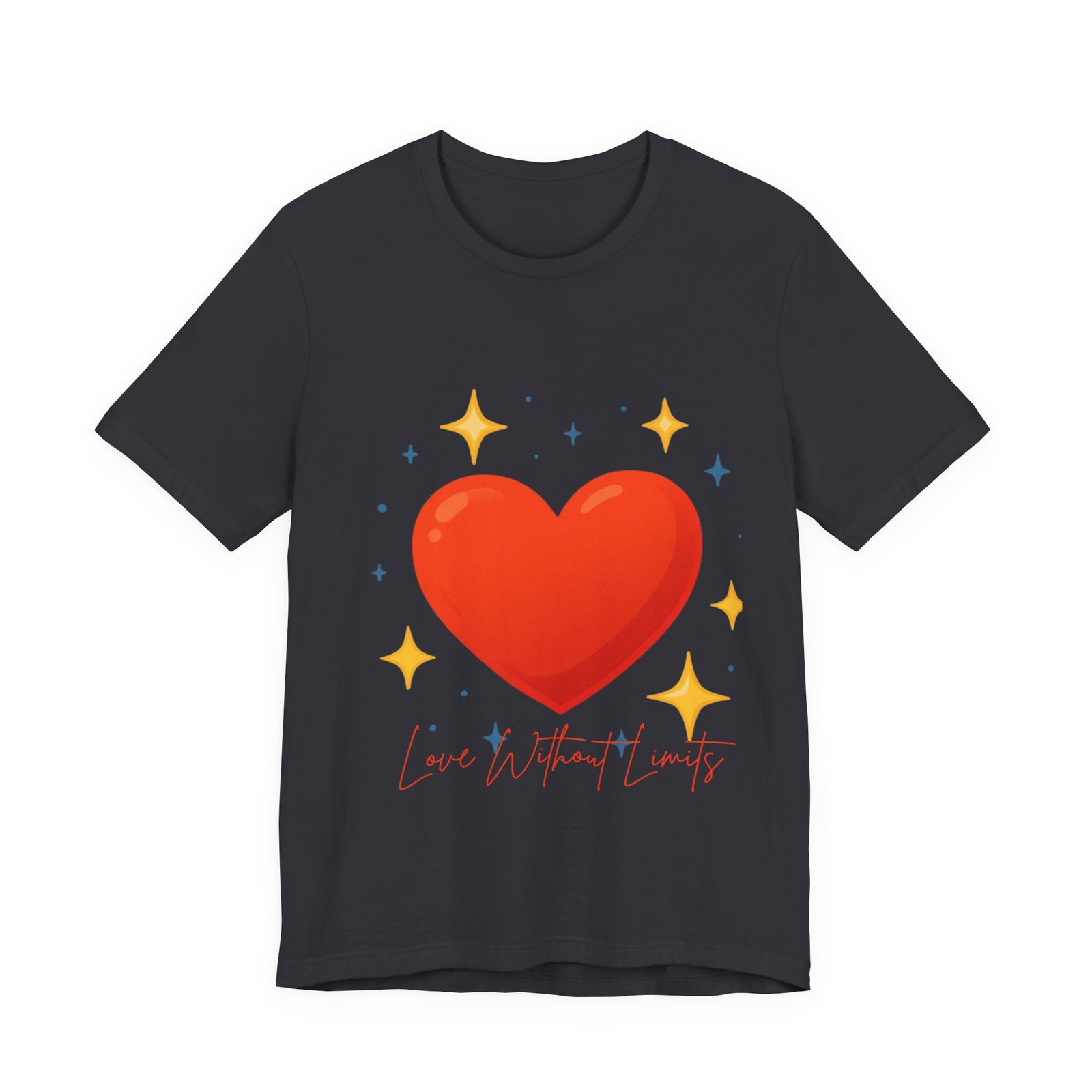 Heart Graphic T‑Shirt — "Love Without Limits" Cute Valentine Tee - Image 37