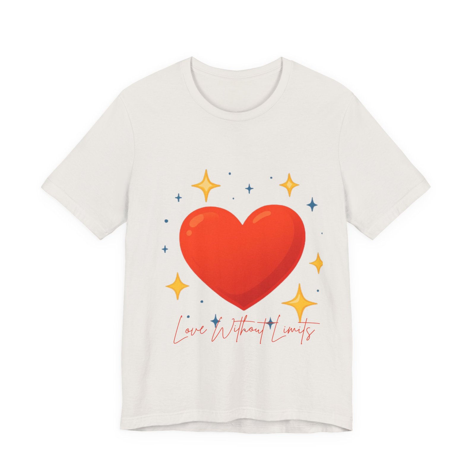 Heart Graphic T‑Shirt — "Love Without Limits" Cute Valentine Tee - Image 25