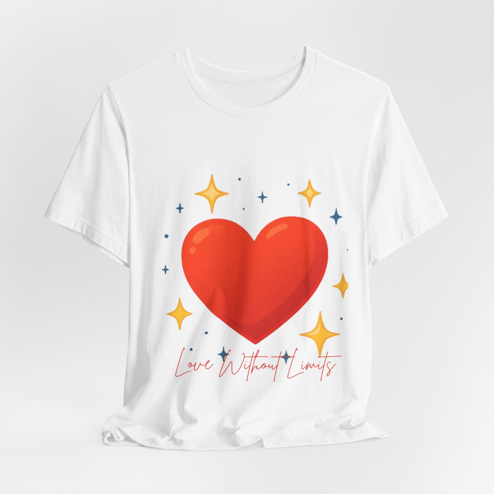 Heart Graphic T‑Shirt — "Love Without Limits" Cute Valentine Tee - Image 8
