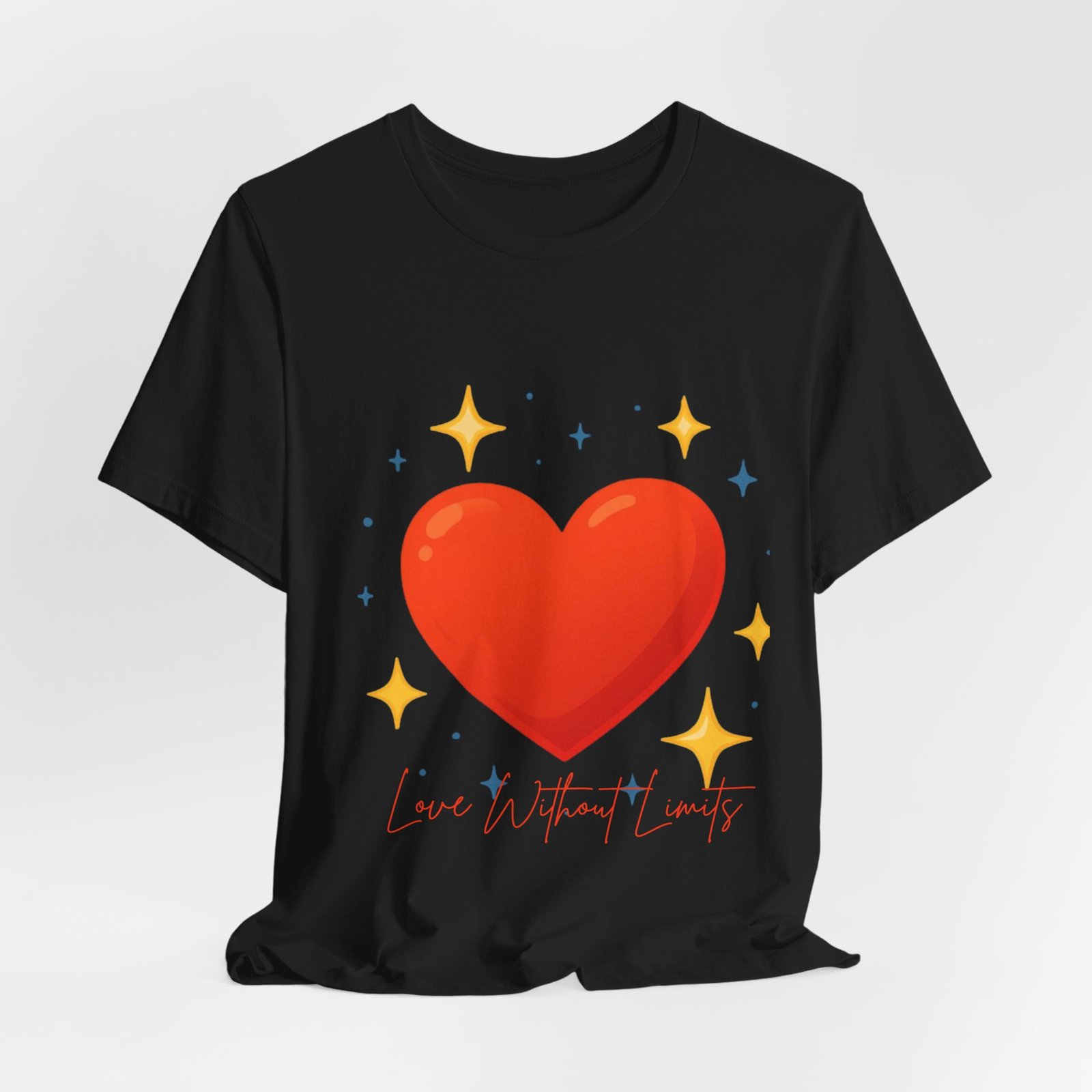 Heart Graphic T‑Shirt — "Love Without Limits" Cute Valentine Tee - Image 24