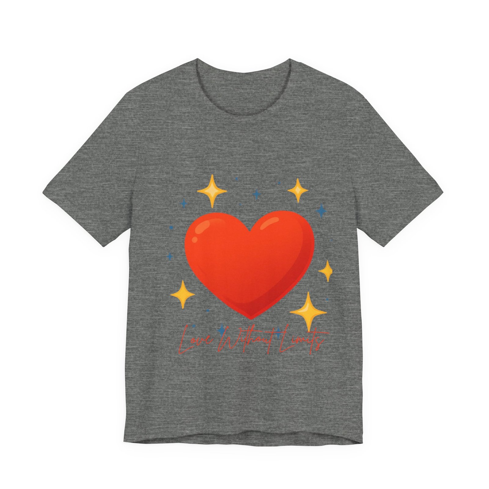 Heart Graphic T‑Shirt — "Love Without Limits" Cute Valentine Tee - Image 17