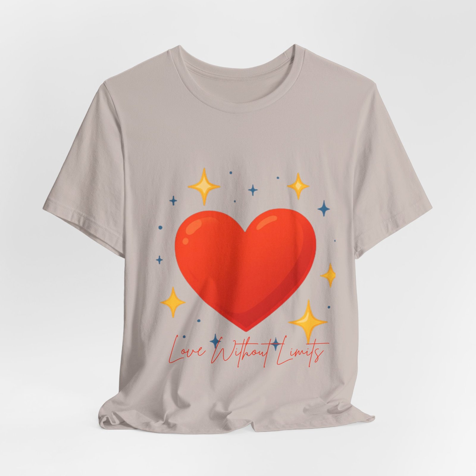 Heart Graphic T‑Shirt — "Love Without Limits" Cute Valentine Tee - Image 44