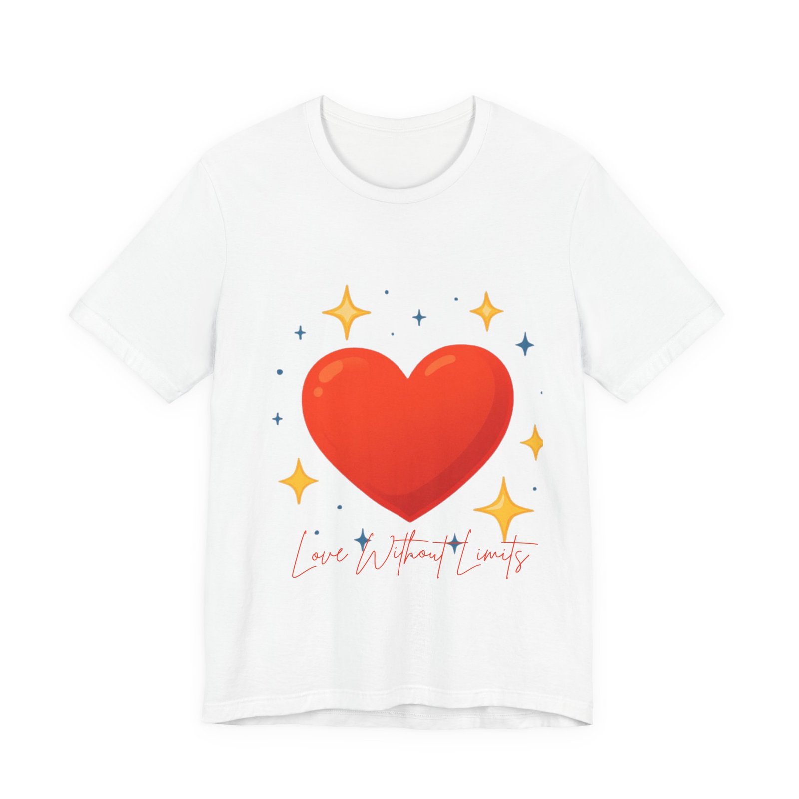 Heart Graphic T‑Shirt — "Love Without Limits" Cute Valentine Tee - Image 5