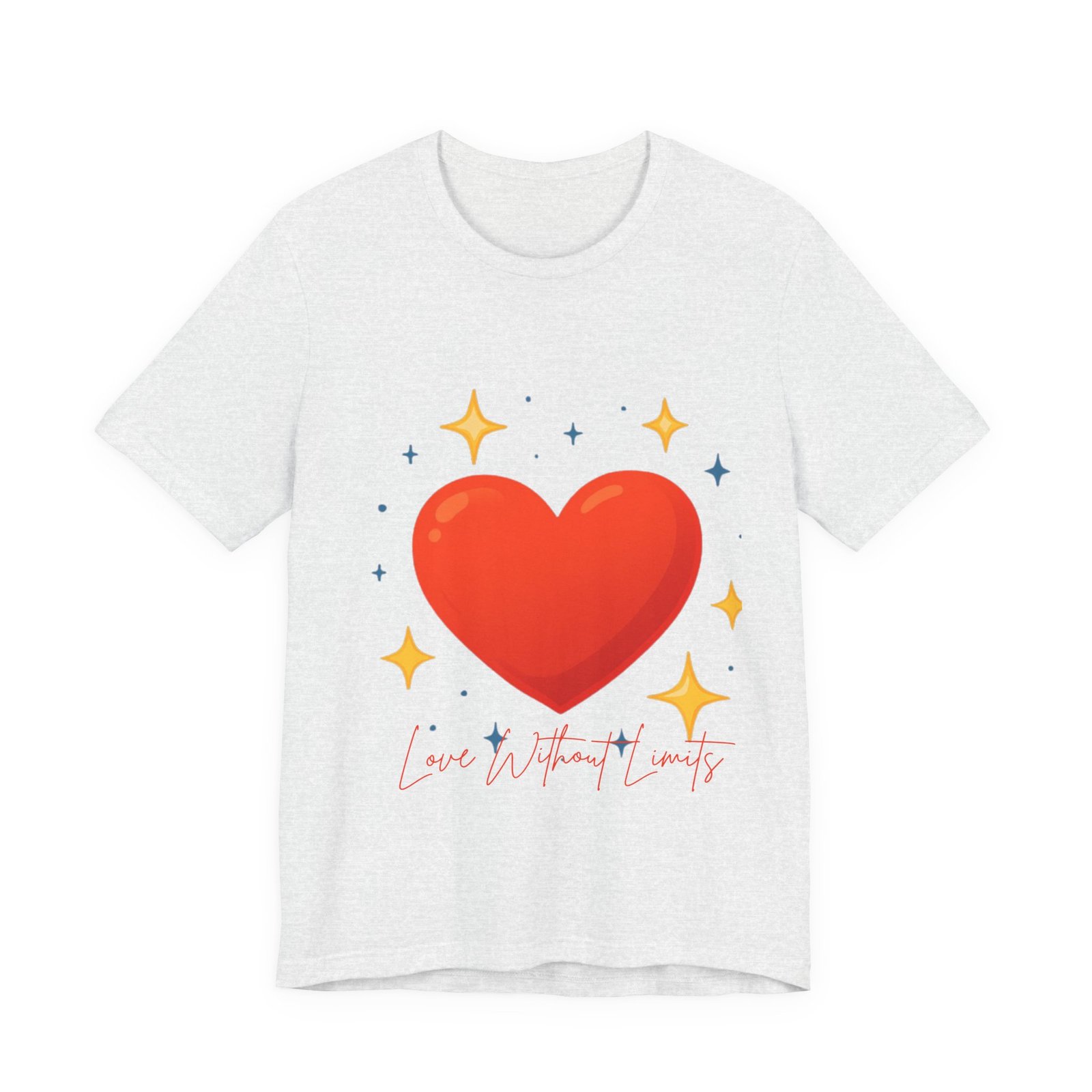 Heart Graphic T‑Shirt — "Love Without Limits" Cute Valentine Tee - Image 9
