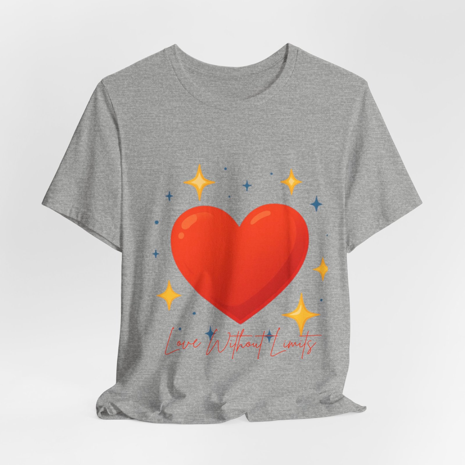 Heart Graphic T‑Shirt — "Love Without Limits" Cute Valentine Tee - Image 52