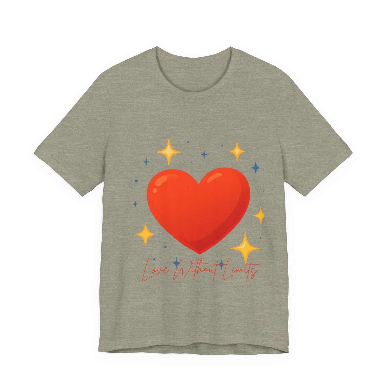 Heart Graphic T‑Shirt — "Love Without Limits" Cute Valentine Tee - Image 33