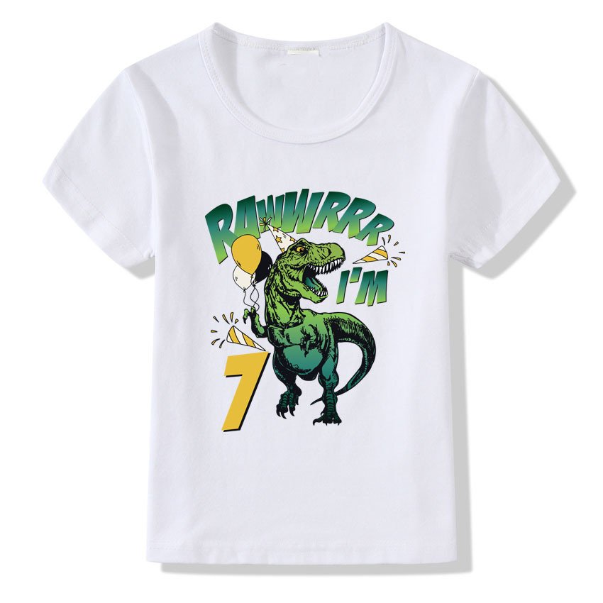 Children's T-shirt Numbers 1-9 Birthday T-shirt - Image 5