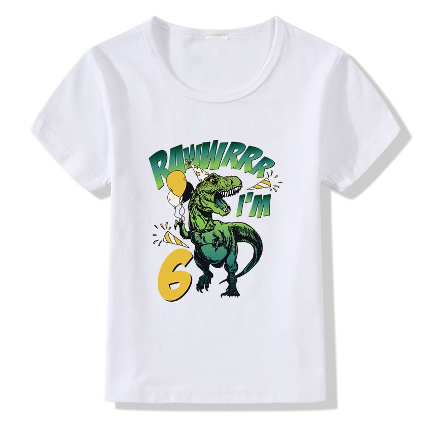 Children's T-shirt Numbers 1-9 Birthday T-shirt - Image 3