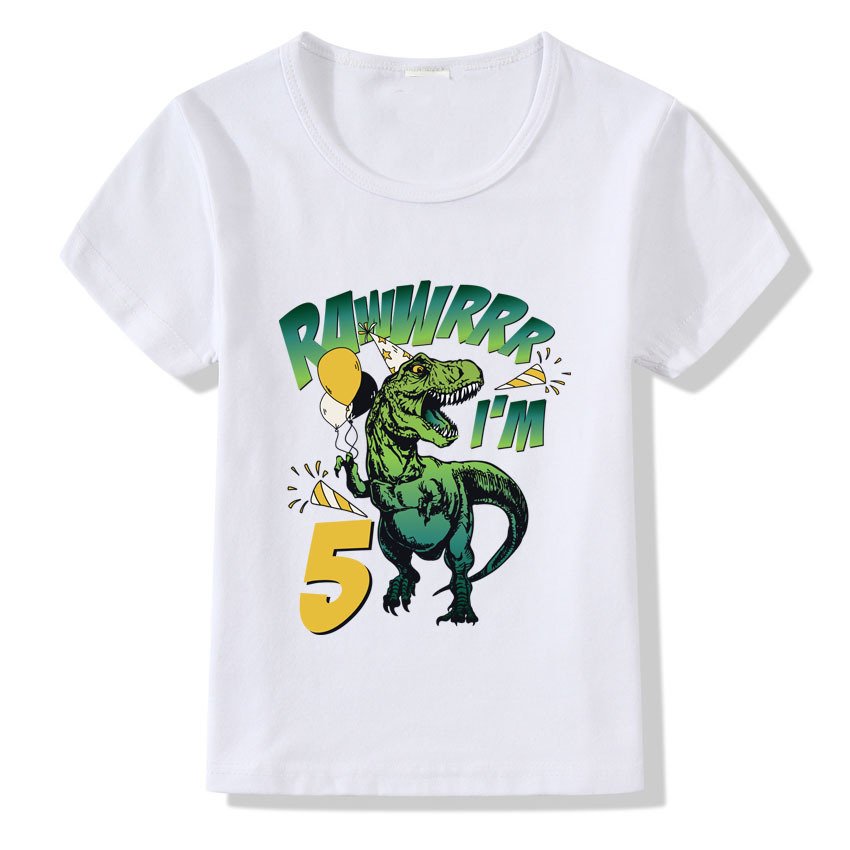 Children's T-shirt Numbers 1-9 Birthday T-shirt - Image 7