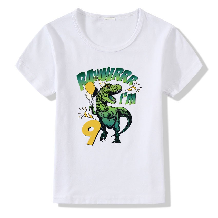Children's T-shirt Numbers 1-9 Birthday T-shirt - Image 6