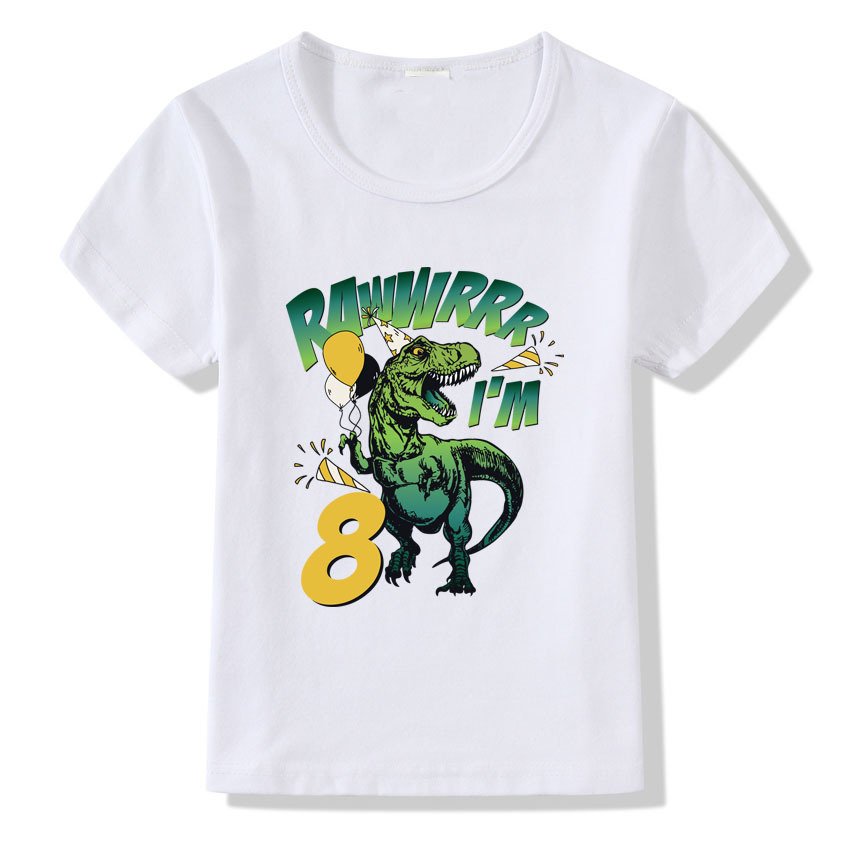 Children's T-shirt Numbers 1-9 Birthday T-shirt - Image 2